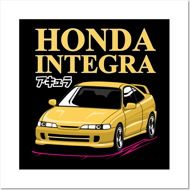 Integra JDM Classic Wall Art by masjestudio